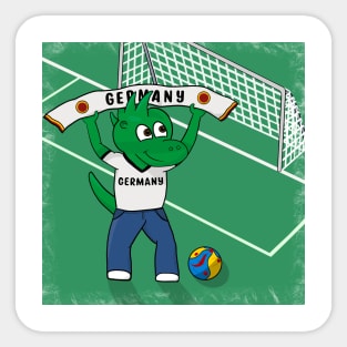 Dino Germany Football Fan Sticker